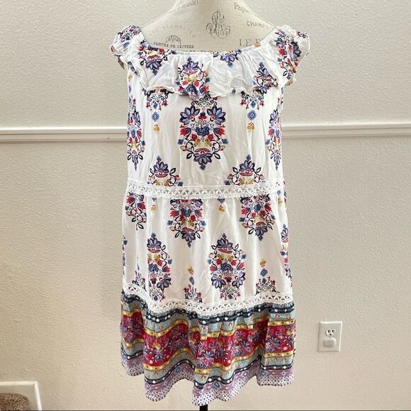 Flowy floral summer dress medium - Picture 6 of 6